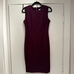 Calvin Klein purple sheath dress